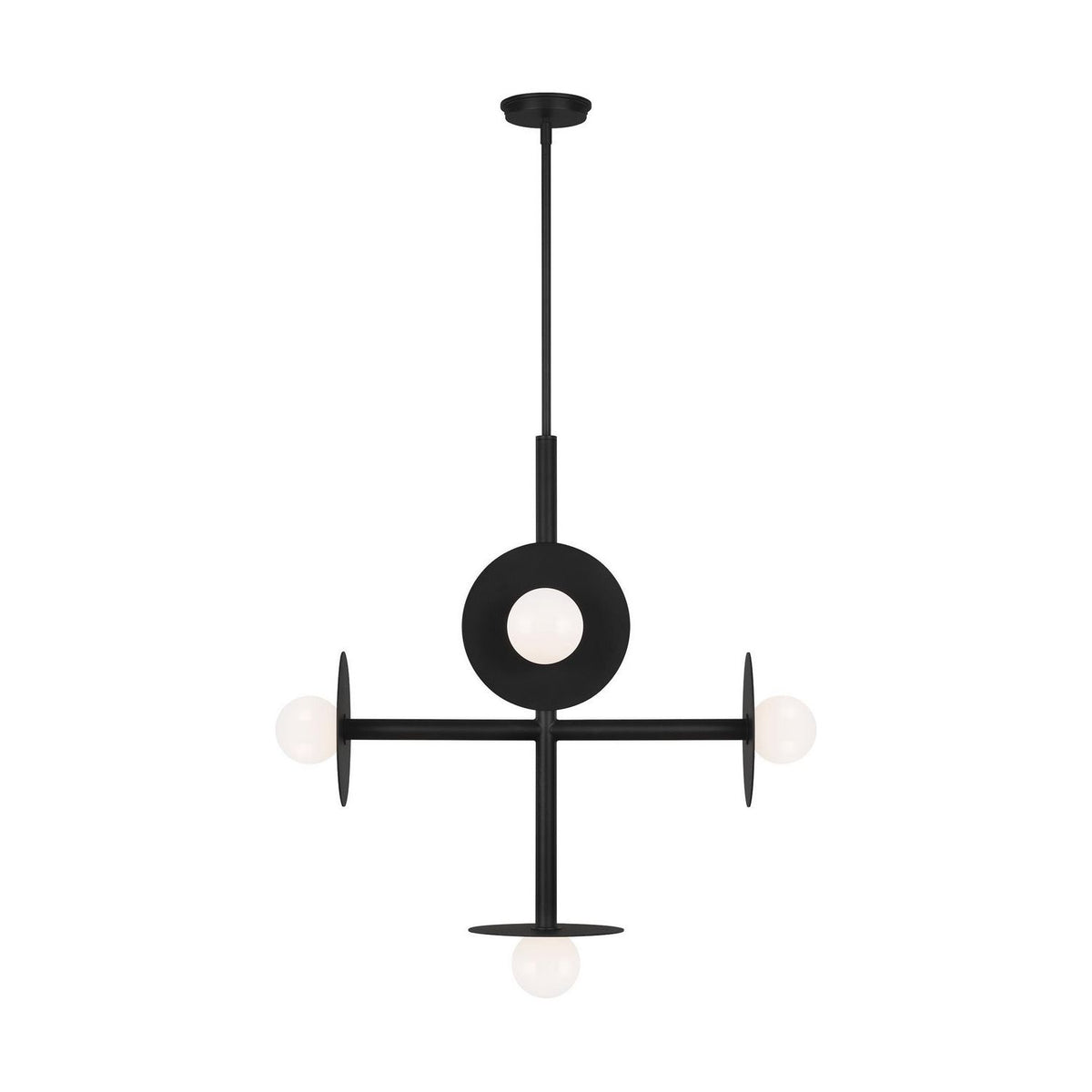 Visual Comfort Studio Canada - KC1035MBK - Five Light Chandelier - Nodes - Midnight Black