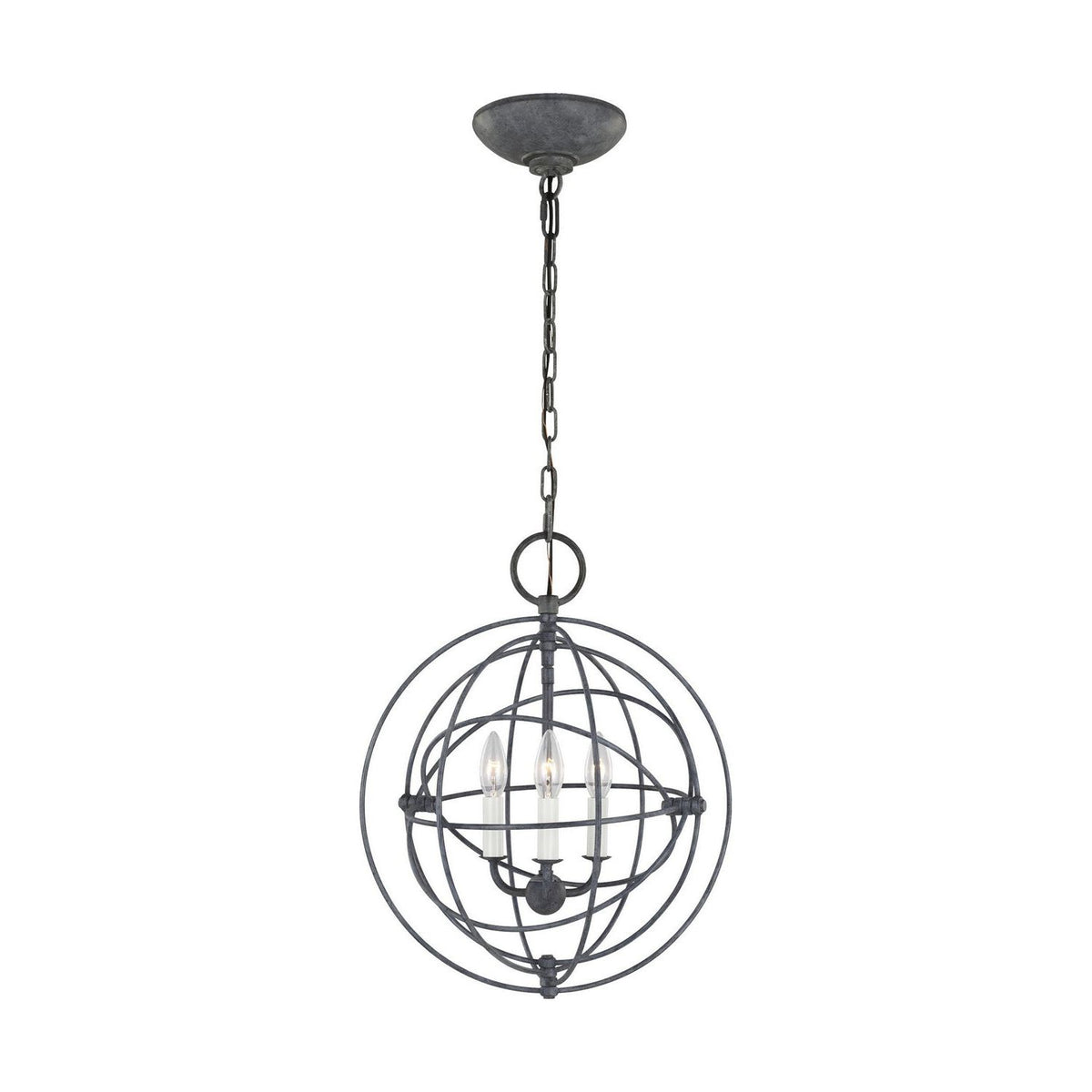 Visual Comfort Studio Canada - CP1263WGV - Three Light Pendant - Bayberry - Weathered Galvanized