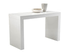Sunpan 112711 Faro Counter Table in High Gloss White