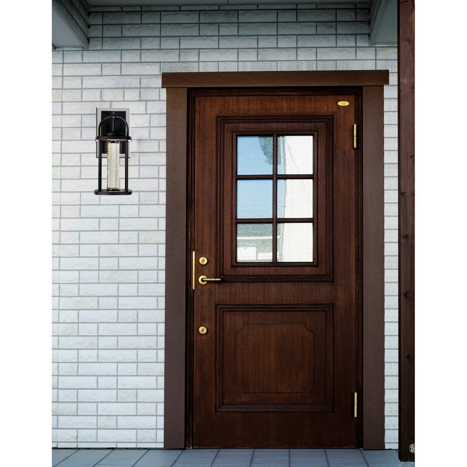 CWI Lighting Canada - 0407W7-1-101 - LED Outdoor Wall Lantern - Greenwood - Black