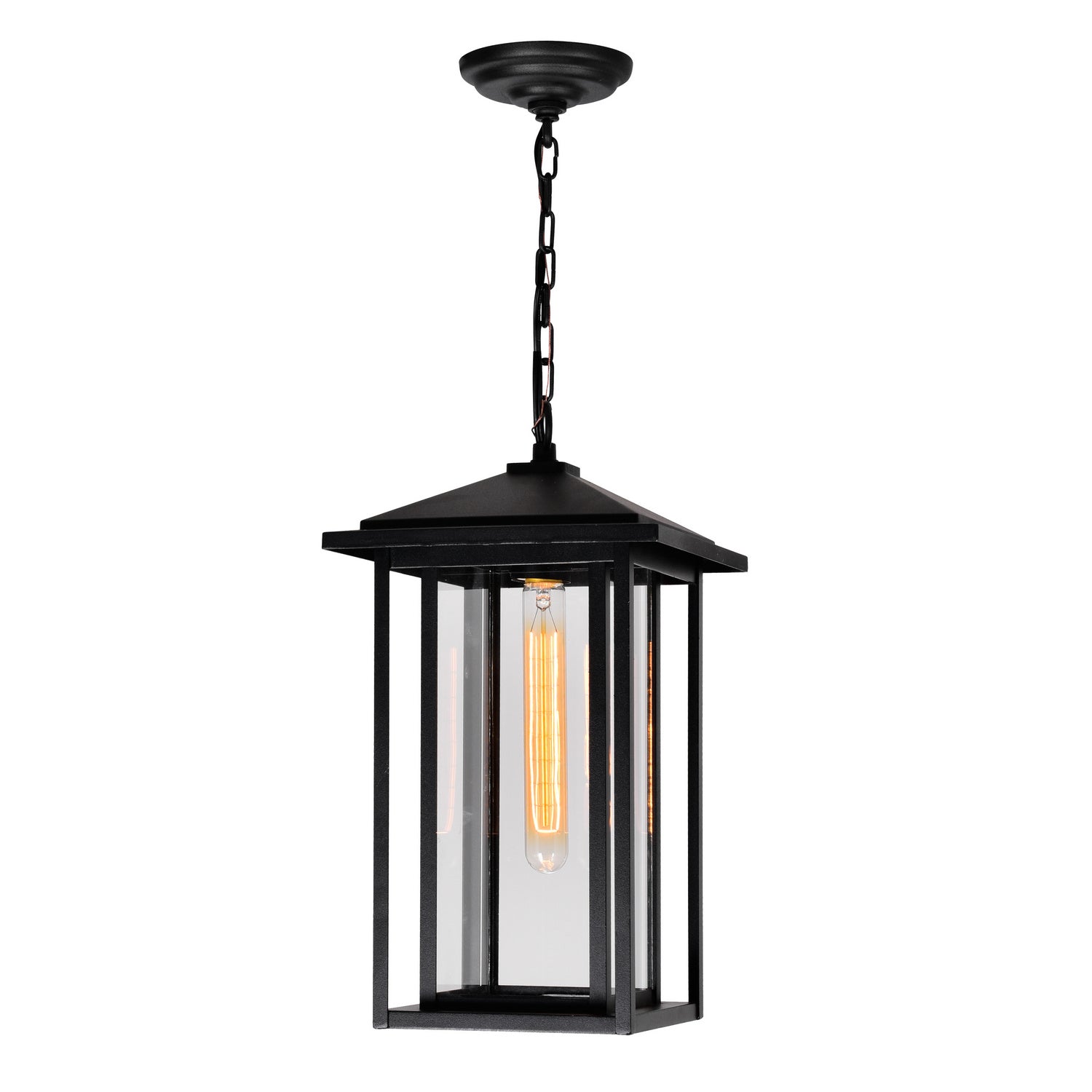 CWI Lighting Canada - 0417P9-1-101 - One Light Outdoor Hanging Lantern - Crawford - Black