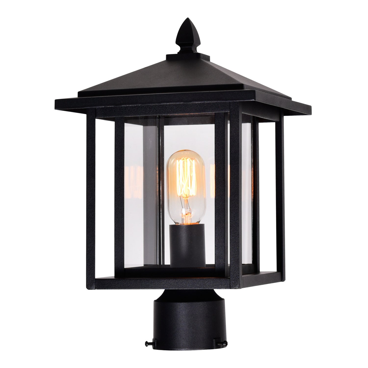 CWI Lighting Canada - 0417PT9-1-101 - Tête de lanterne extérieure à une lumière - Crawford - Noir