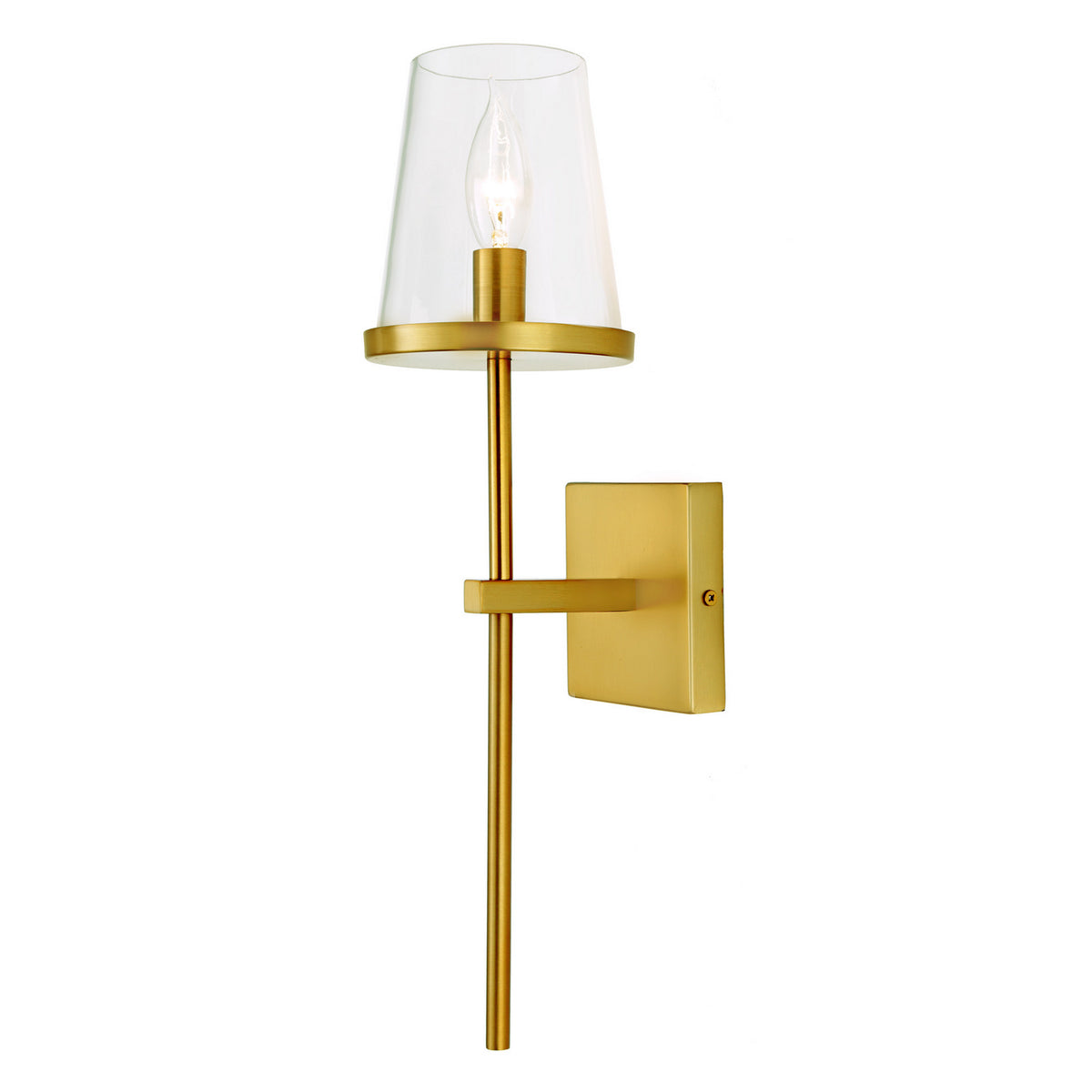 JVI Designs - 1274-10 - One Light Wall Sconce - Kent - Satin Brass