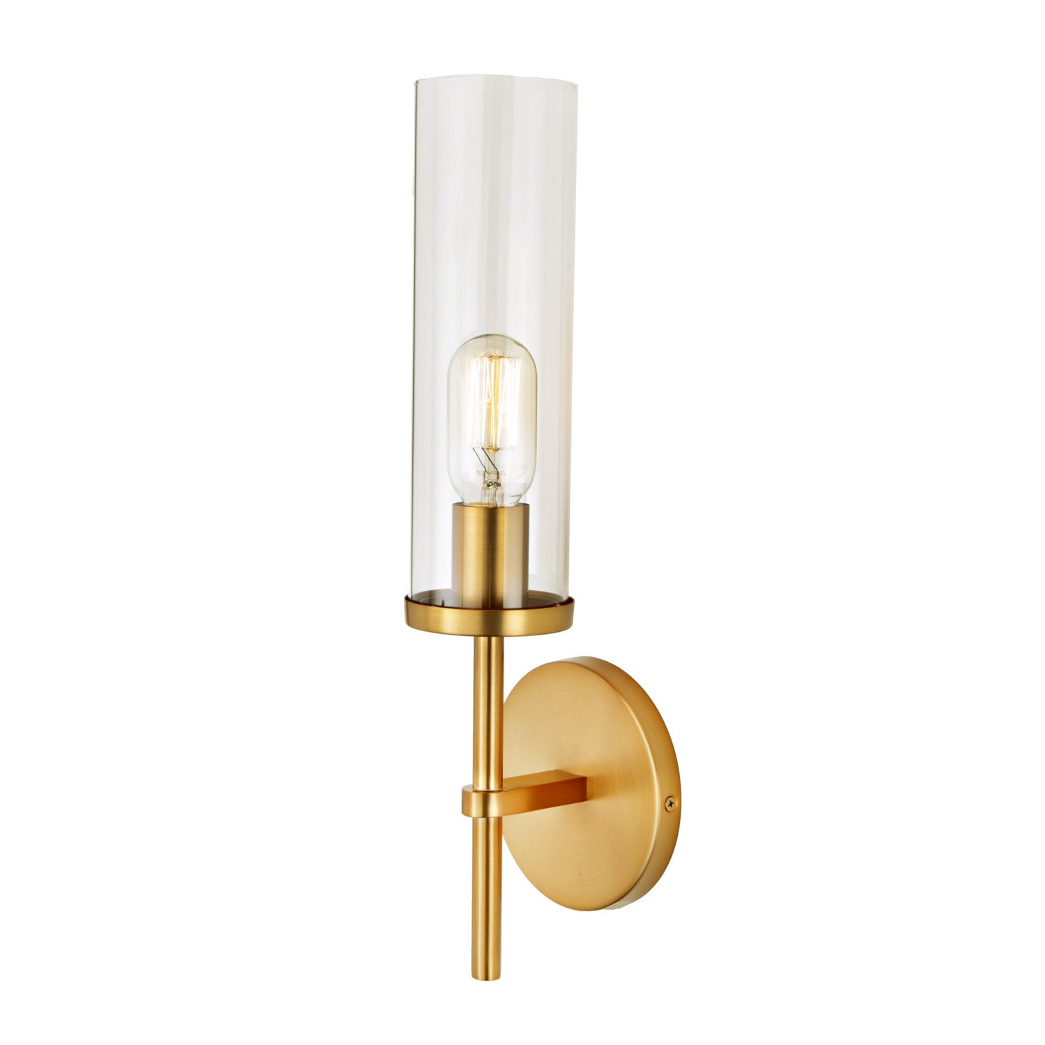 JVI Designs - 1277-10 - One Light Wall Sconce - Alford - Satin Brass