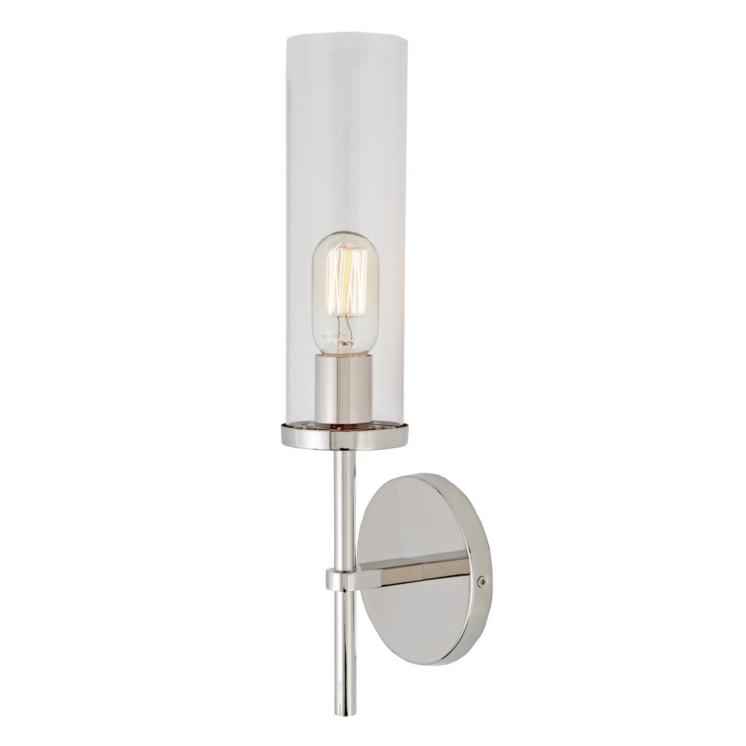 JVI Designs - 1277-15 - One Light Wall Sconce - Alford - Polished Nickel