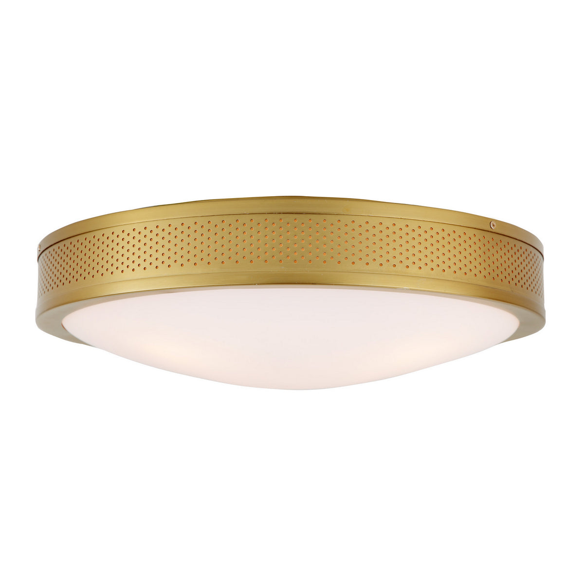 JVI Designs - 1280-10 - Three Light Flushmount - Surrey - Satin Brass