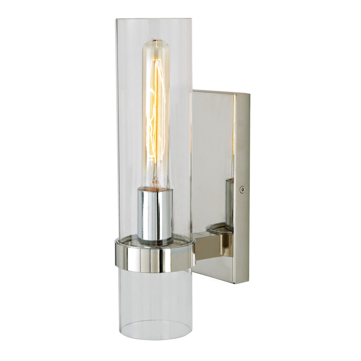 JVI Designs - 455-15 - One Light Wall Sconce - Highland - Polished Nickel