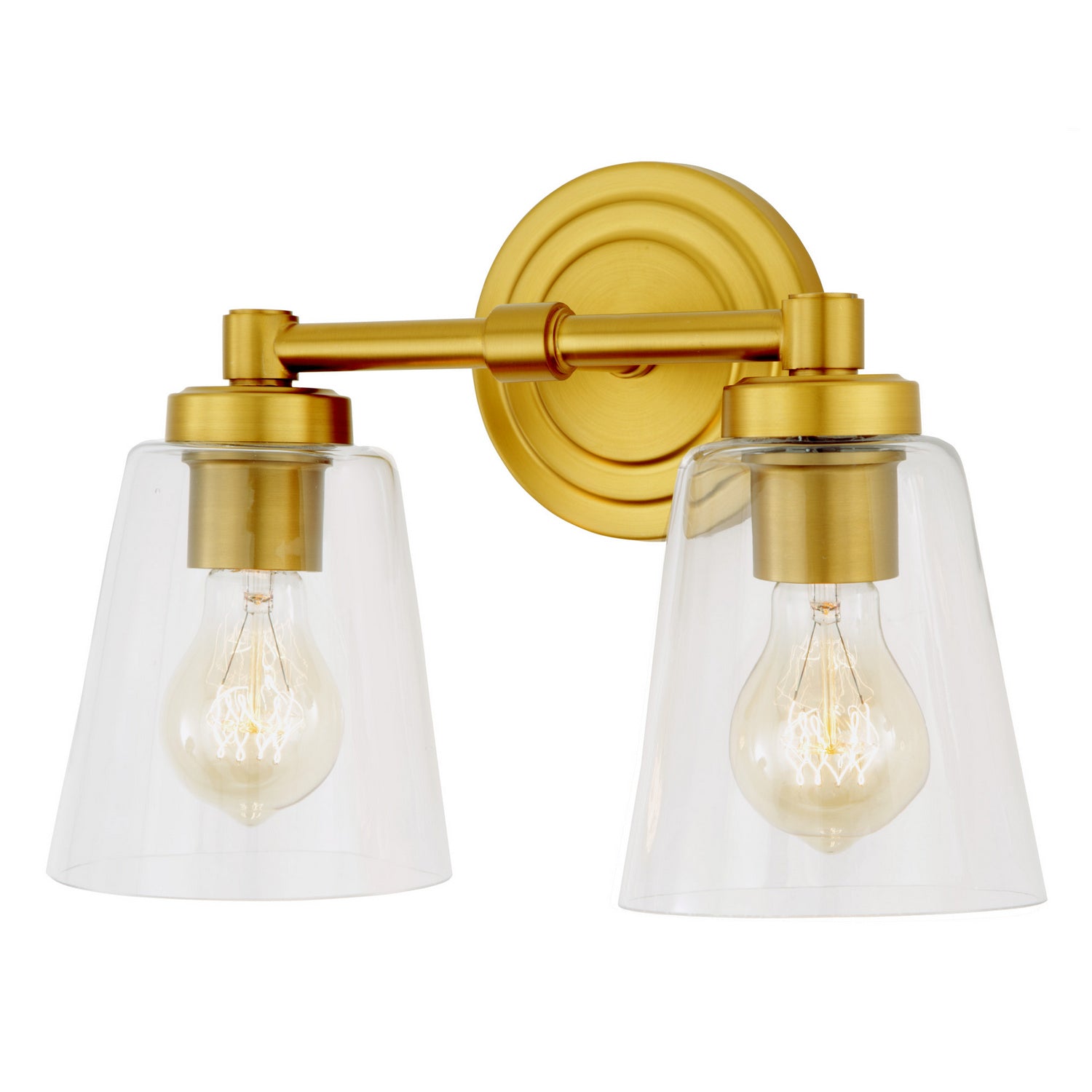 JVI Designs - 462-10 - Two Light Vanity - Wilshire - Satin Brass
