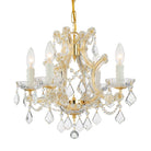 Crystorama - 4474-GD-CL-I - Mini lampe à quatre lumières Suspendu - Marie-Thérèse - Or