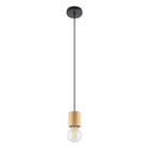 Eglo Canada - 99078A - One Light Suspension - Turialdo - Wood & Black