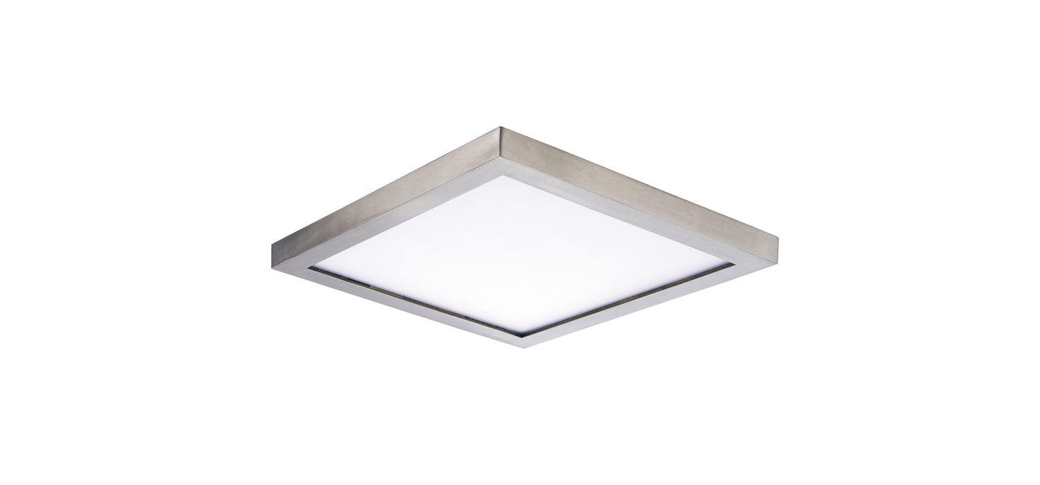 Maxim Lighting 58720WTSN Wafer Square LED Flush Mount in Satin Nickel