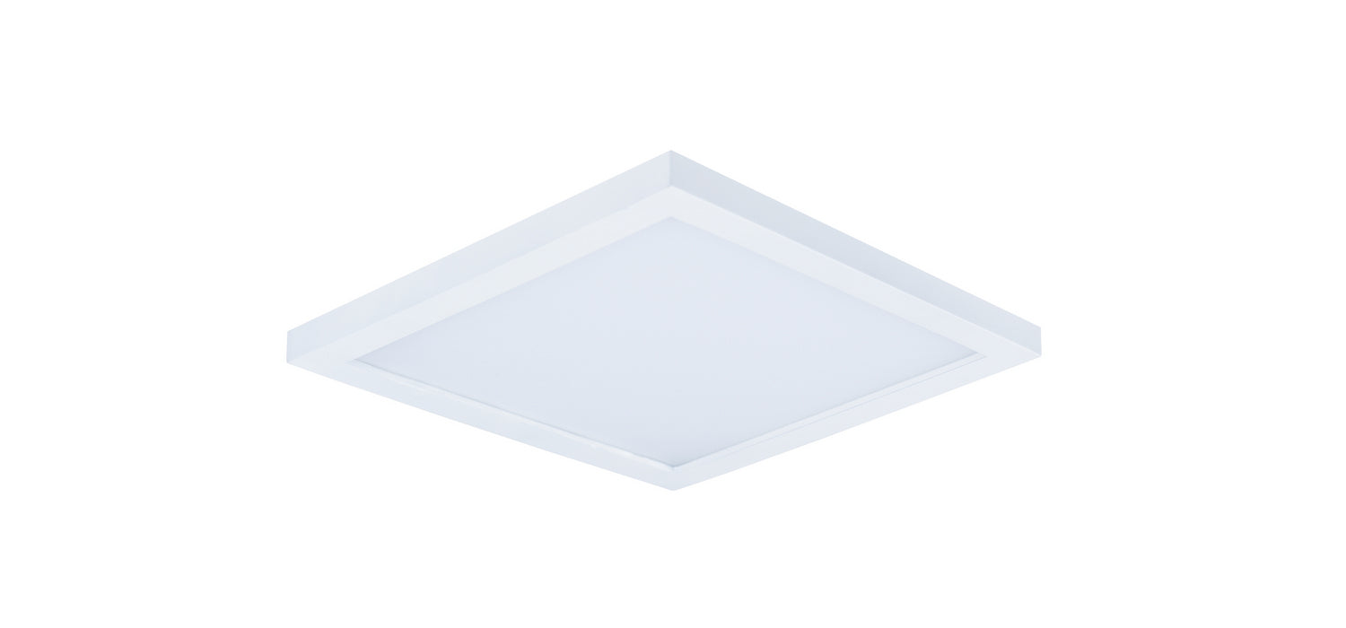 Maxim Lighting 58722WTWT Wafer Square LED Flush Mount in White