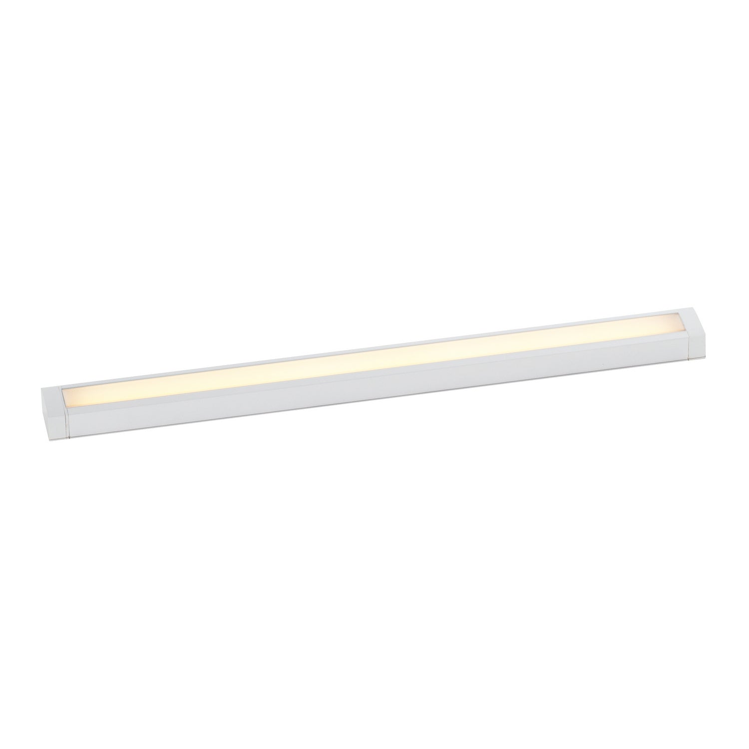 Luminaire encastré mince CounterMax 120 V de Maxim Lighting 88952WT, blanc, à placer sous un meuble.