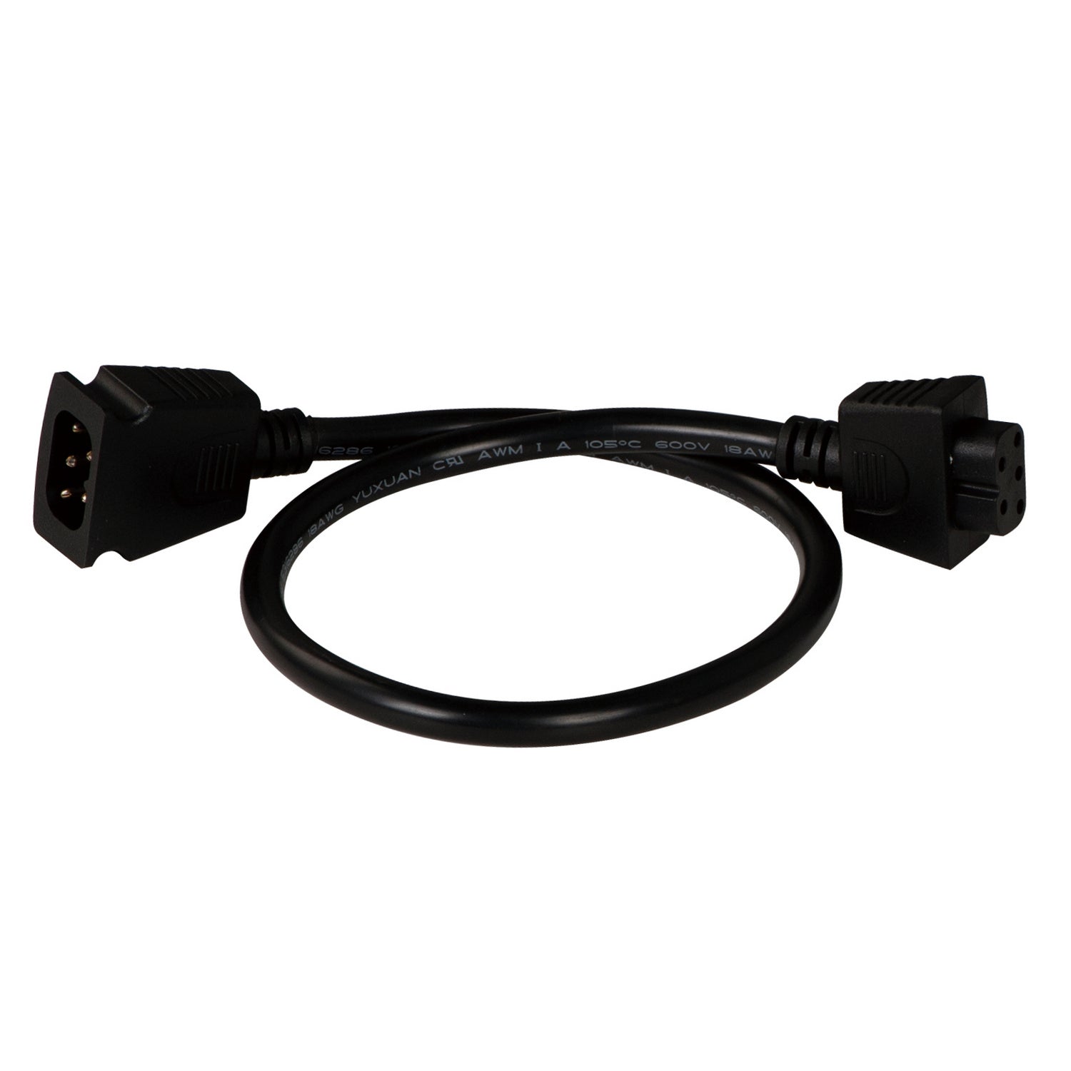 Câble d'interconnexion fin et étroit CounterMax 120 V de Maxim Lighting 88964BK, noir