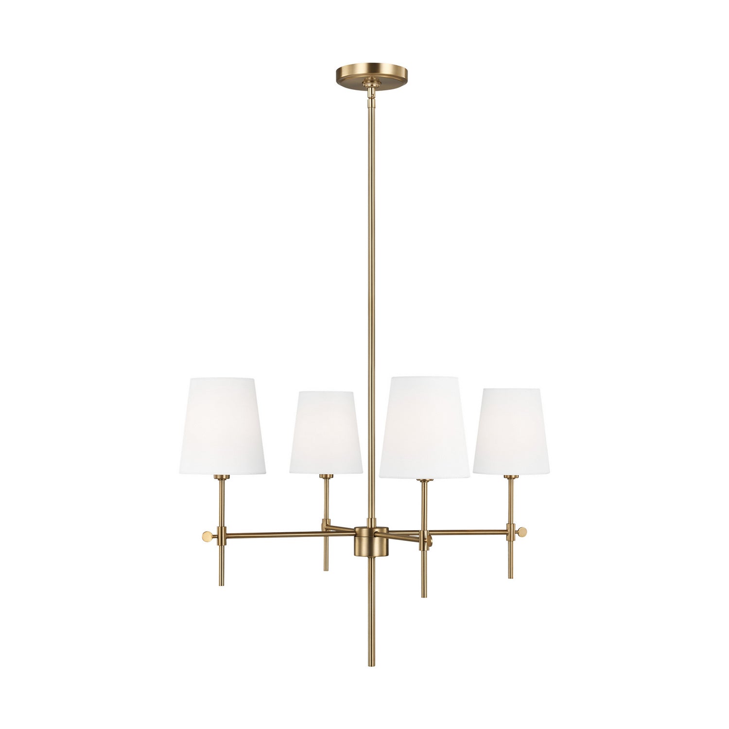 Visual Comfort Studio Canada - 3187204-848 - Four Light Chandelier - Baker - Satin Brass