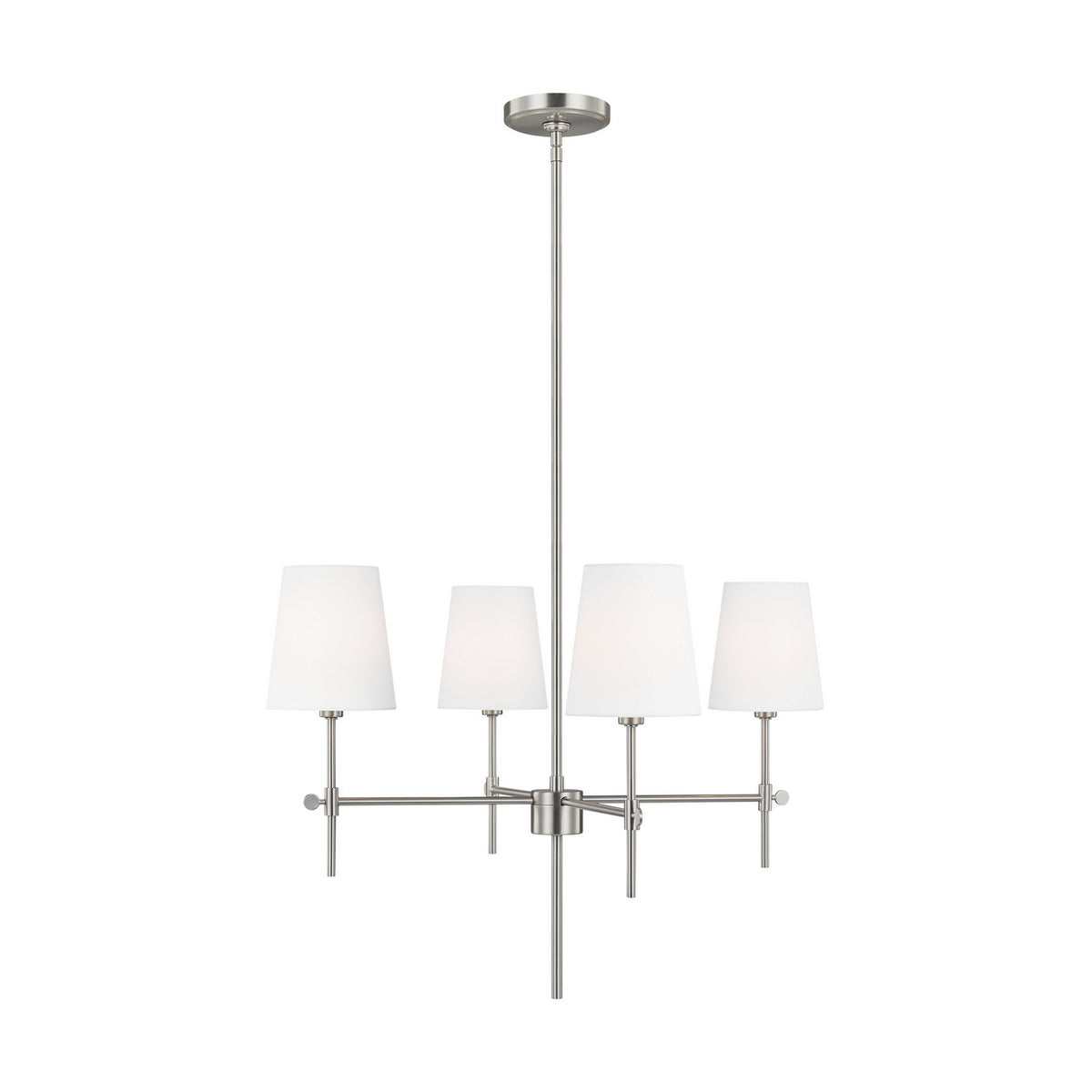 Visual Comfort Studio Canada - 3187204EN-962 - Four Light Chandelier - Baker - Brushed Nickel
