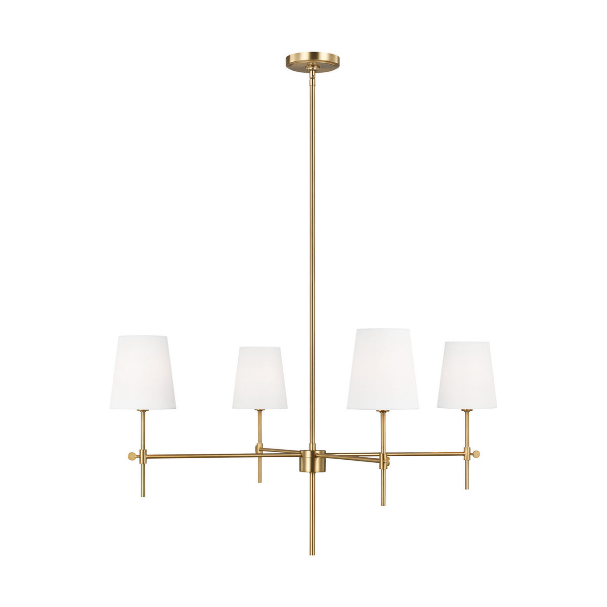 Visual Comfort Studio Canada - 3287204-848 - Four Light Chandelier - Baker - Satin Brass