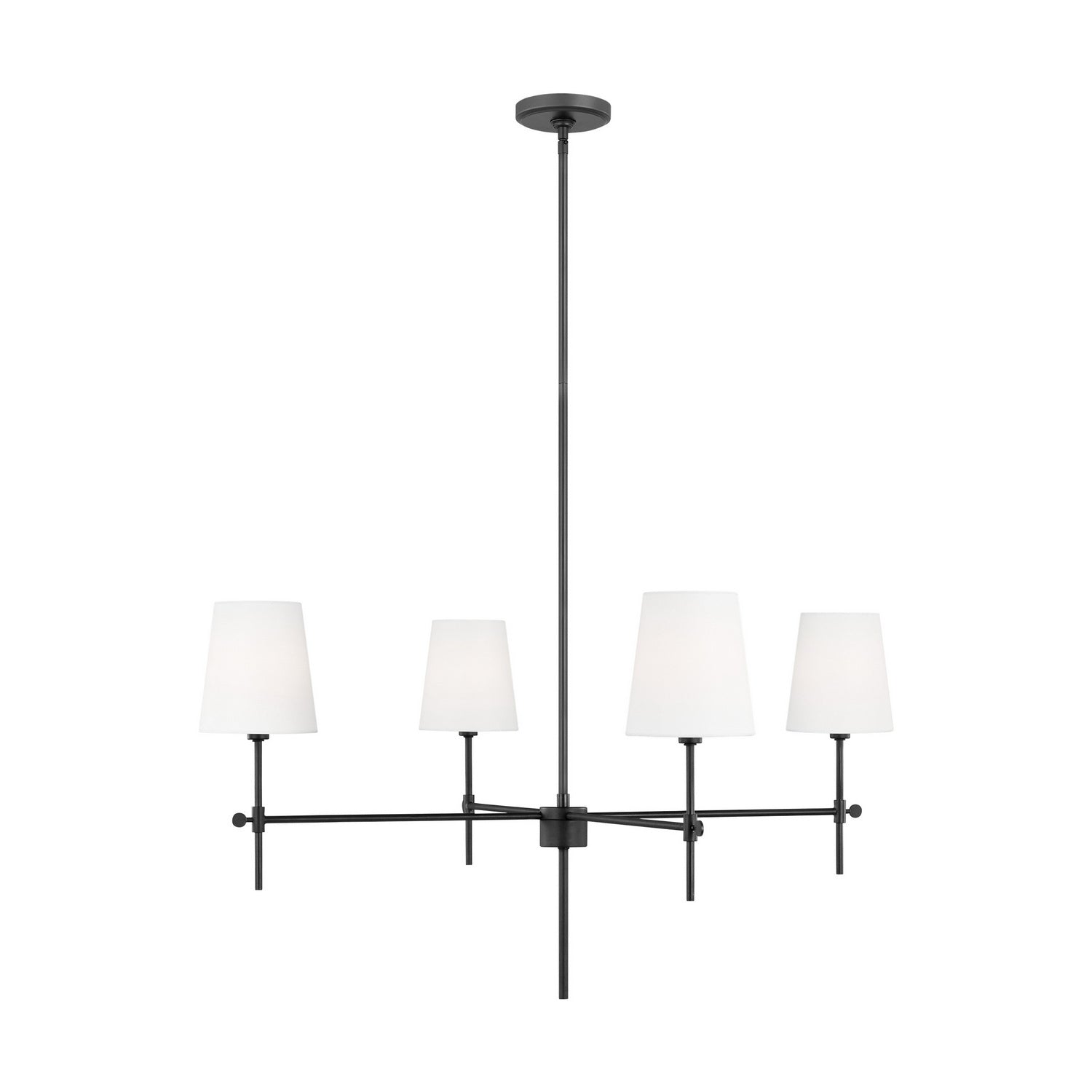Visual Comfort Studio Canada - 3287204EN-112 - Four Light Chandelier - Baker - Midnight Black