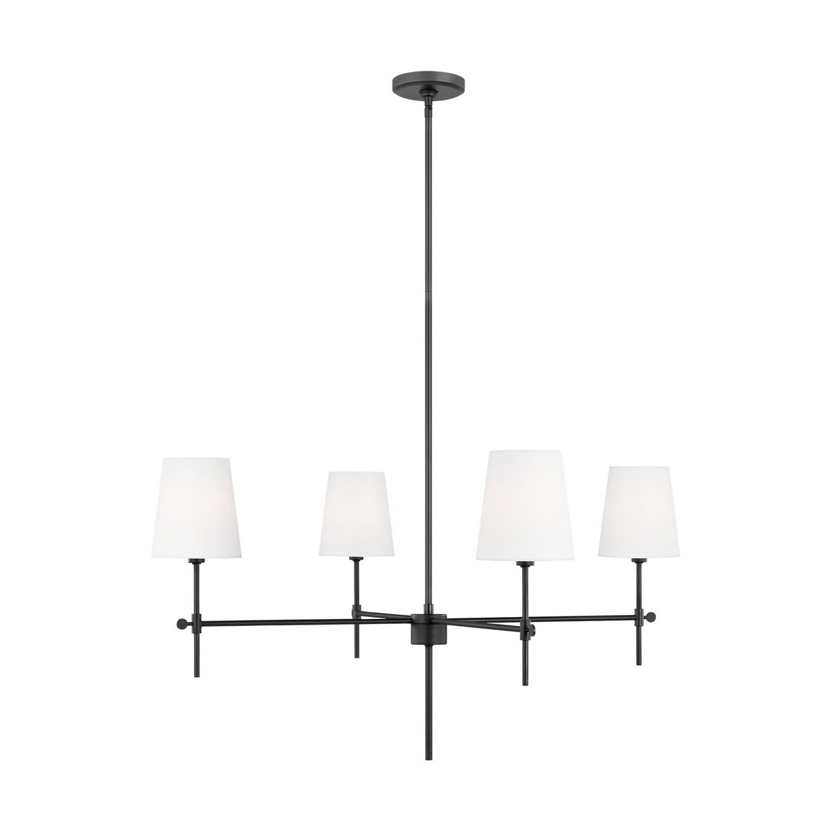 Visual Comfort Studio Canada - 3287204EN-112 - Four Light Chandelier - Baker - Midnight Black