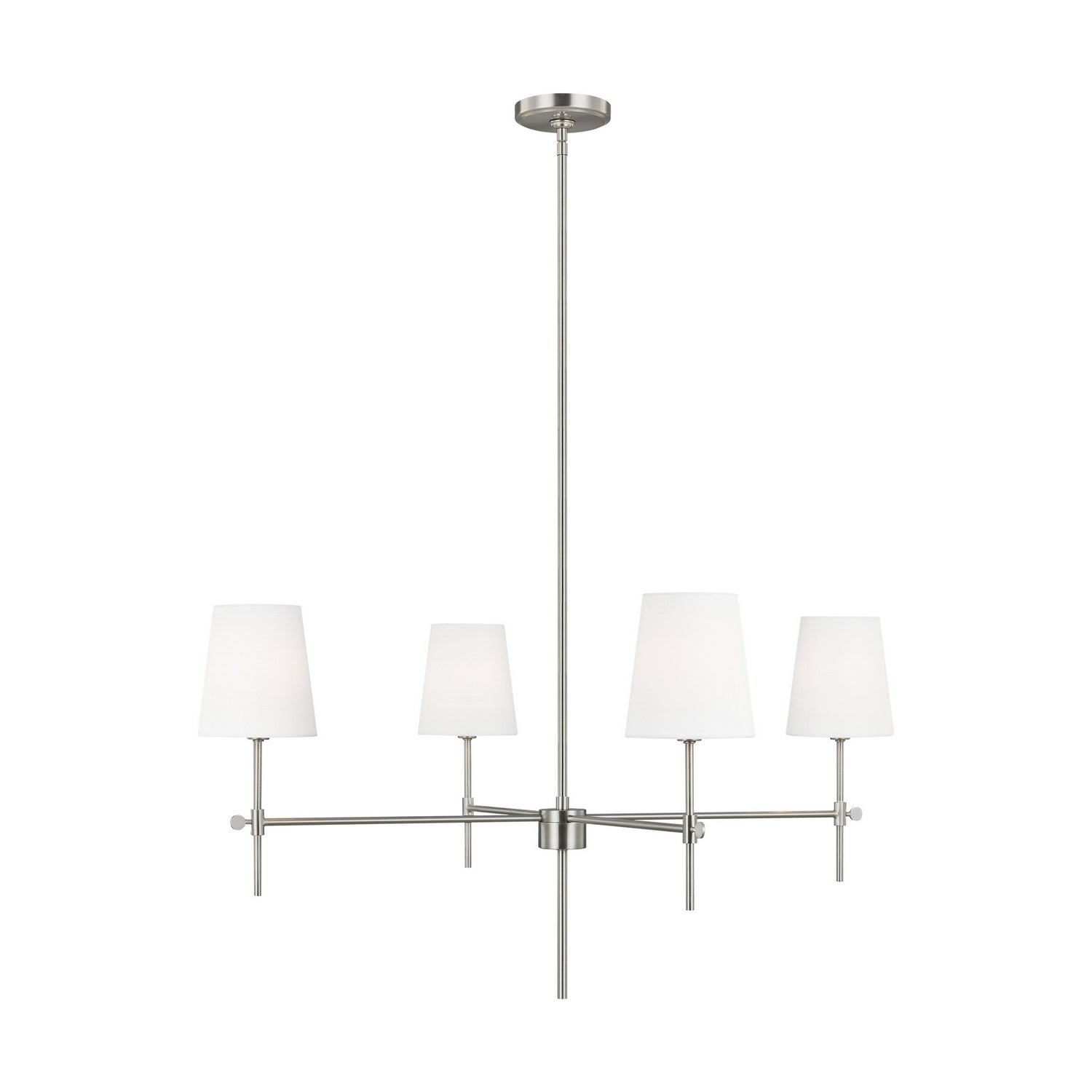 Visual Comfort Studio Canada - 3287204EN-962 - Four Light Chandelier - Baker - Brushed Nickel