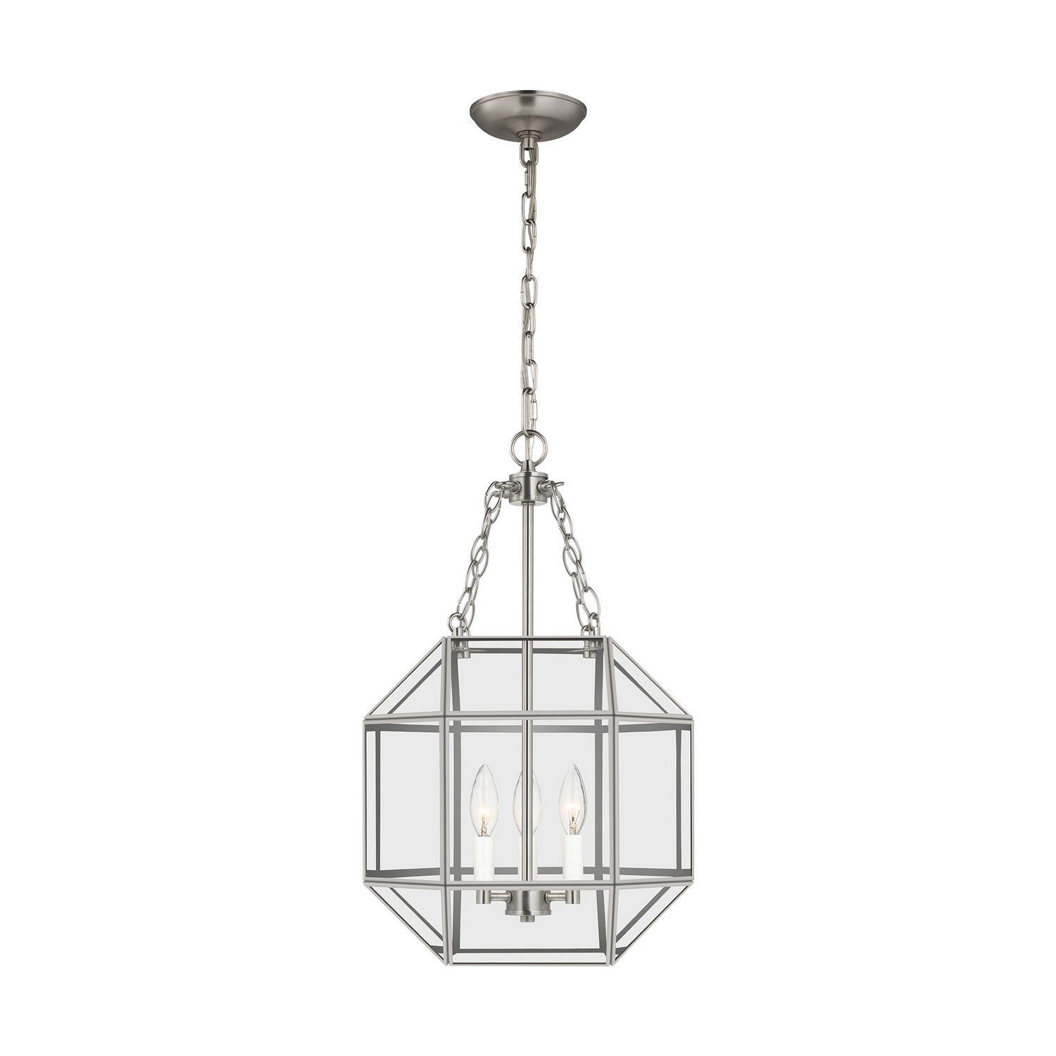 Visual Comfort Studio Canada - 5179403EN-962 - Three Light Lantern - Morrison - Brushed Nickel