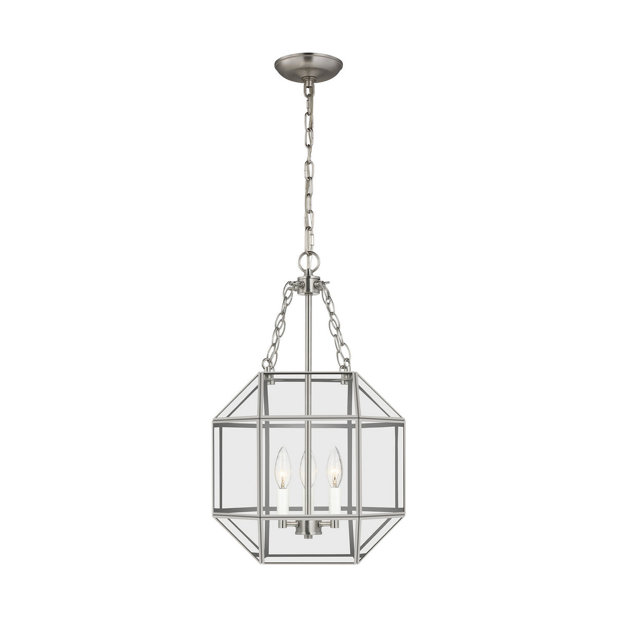 Visual Comfort Studio Canada - 5179403EN-962 - Three Light Lantern - Morrison - Brushed Nickel
