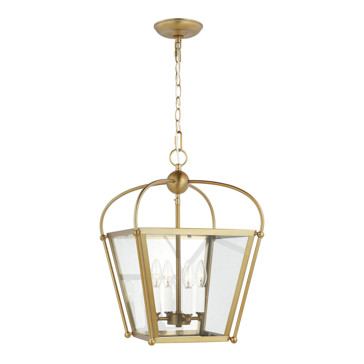 Visual Comfort Studio Canada - 5191004EN-848 - Four Light Lantern - Charleston - Satin Brass