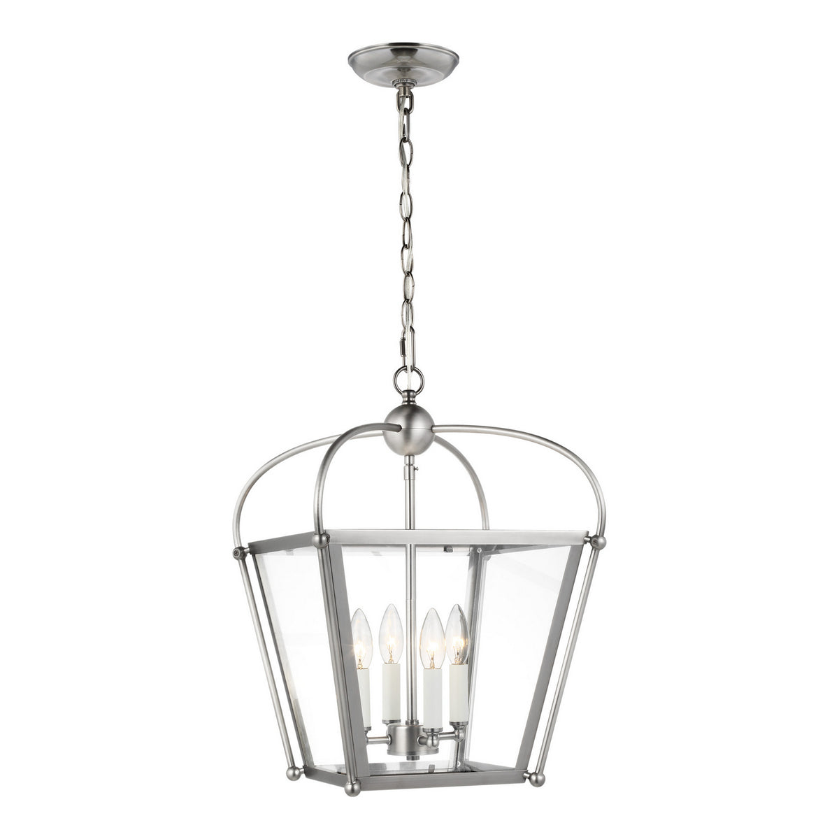 Visual Comfort Studio Canada - 5191004EN-965 - Four Light Lantern - Charleston - Antique Brushed Nickel