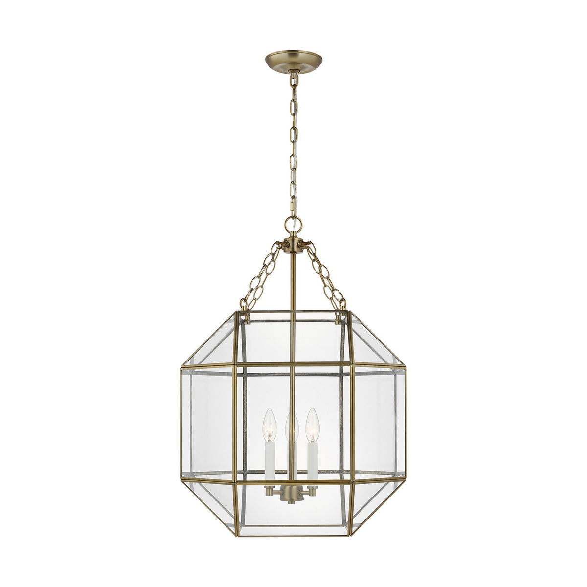 Visual Comfort Studio Canada - 5279403EN-848 - Three Light Lantern - Morrison - Satin Brass