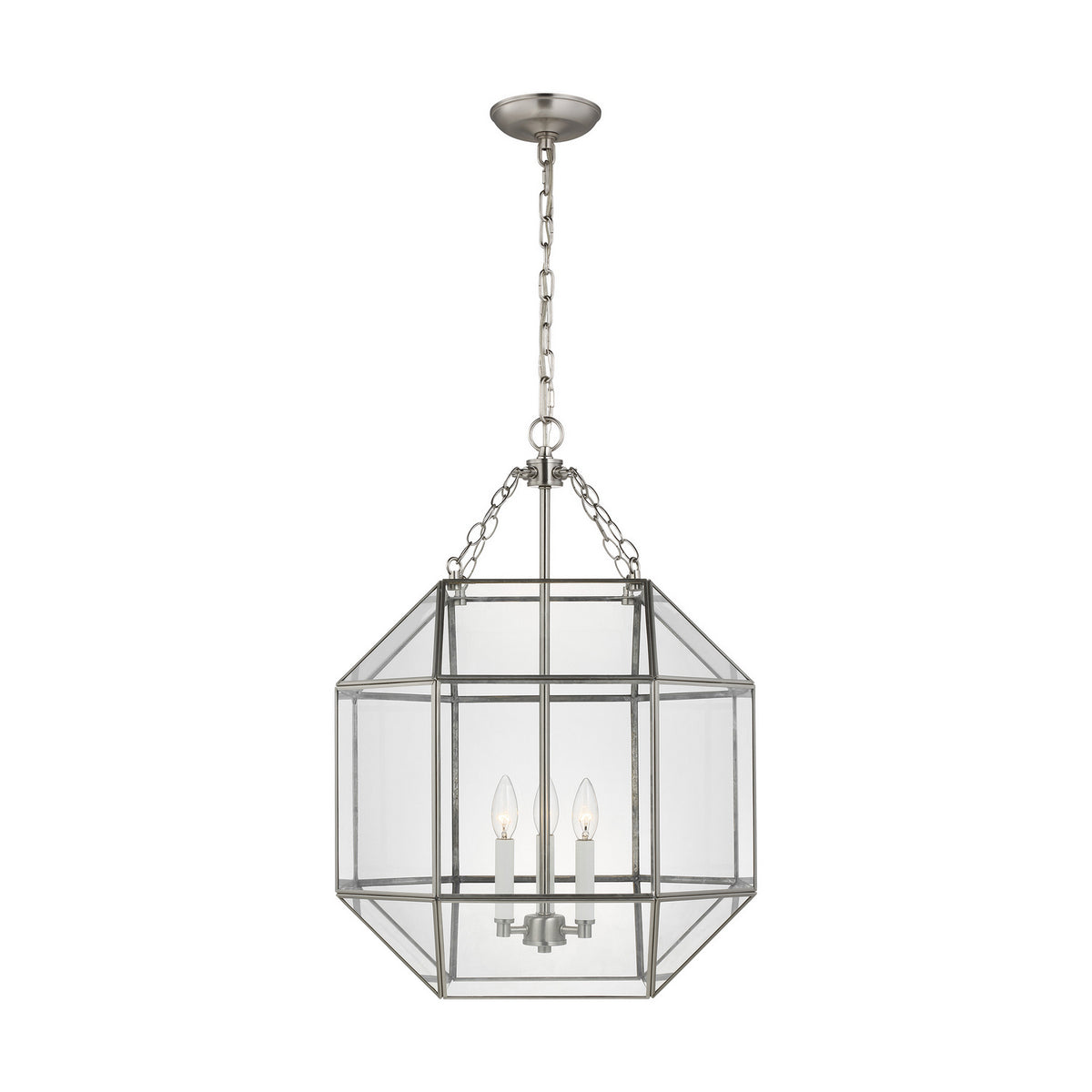 Visual Comfort Studio Canada - 5279403EN-962 - Three Light Lantern - Morrison - Brushed Nickel