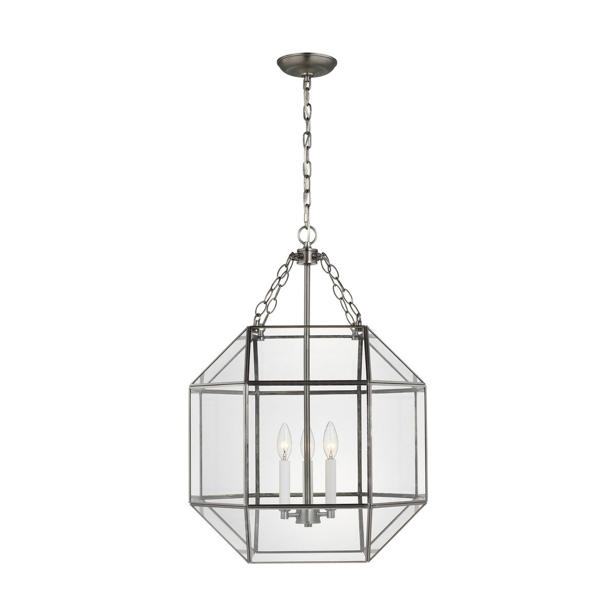 Visual Comfort Studio Canada - 5279403EN-965 - Three Light Lantern - Morrison - Antique Brushed Nickel