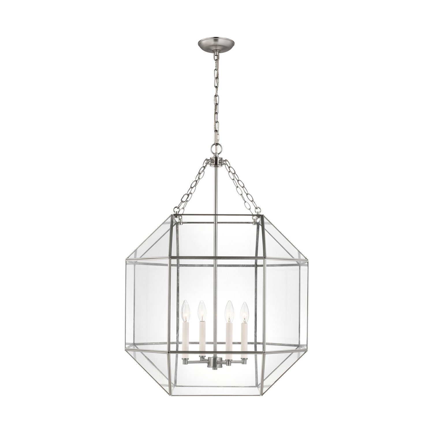 Visual Comfort Studio Canada - 5279404EN-962 - Four Light Lantern - Morrison - Brushed Nickel