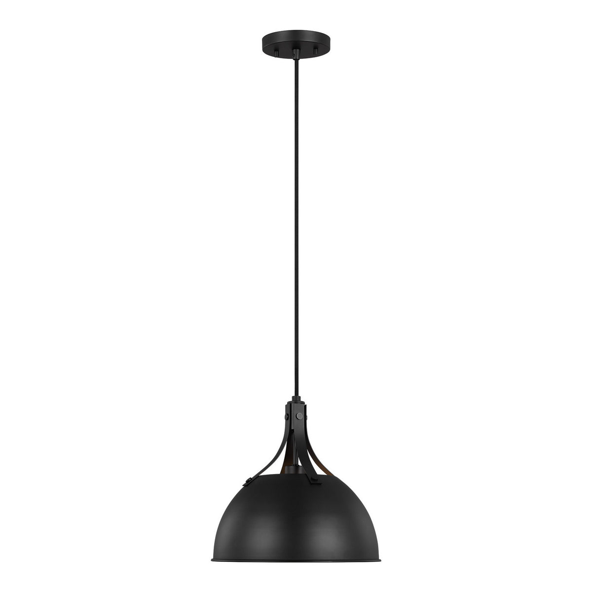 Visual Comfort Studio Canada - 6524201EN3-112 - One Light Pendant - Rockland - Midnight Black