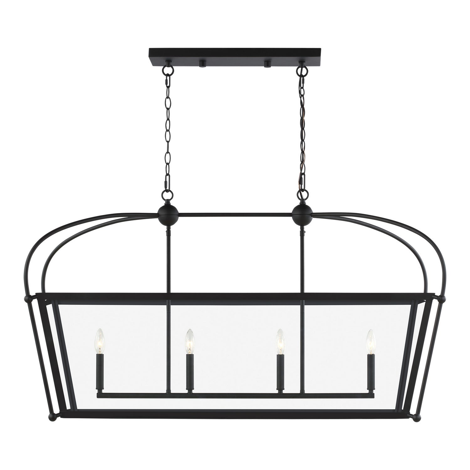 Visual Comfort Studio Canada - 6691004-112 - Four Light Linear Foyer - Charleston - Midnight Black