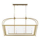 Visual Comfort Studio Canada - 6691004EN-848 - Four Light Linear Lantern - Charleston - Satin Brass