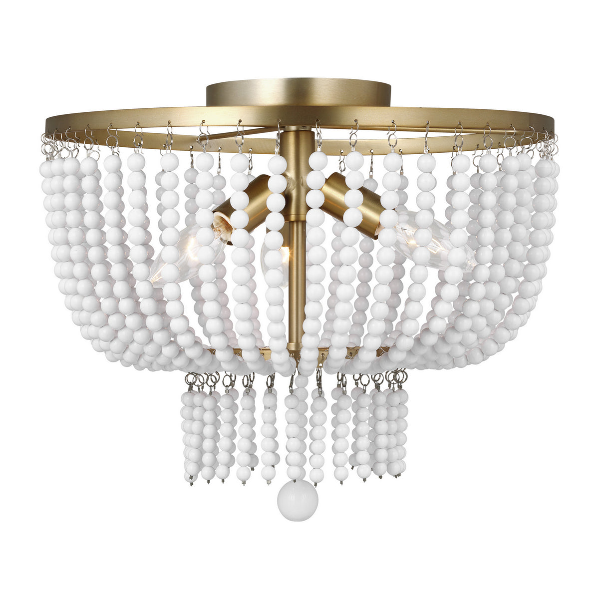Visual Comfort Studio Canada - 7780703EN-848 - Three Light Semi-Flush Mount - Jackie - Satin Brass