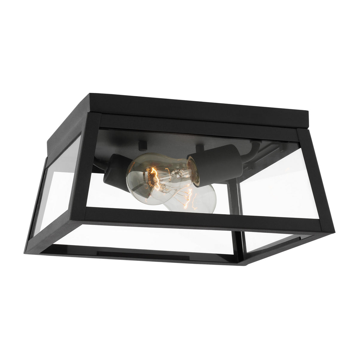 Visual Comfort Studio Canada - 7848402-12 - Two Light Outdoor Flush Mount - Founders - Black