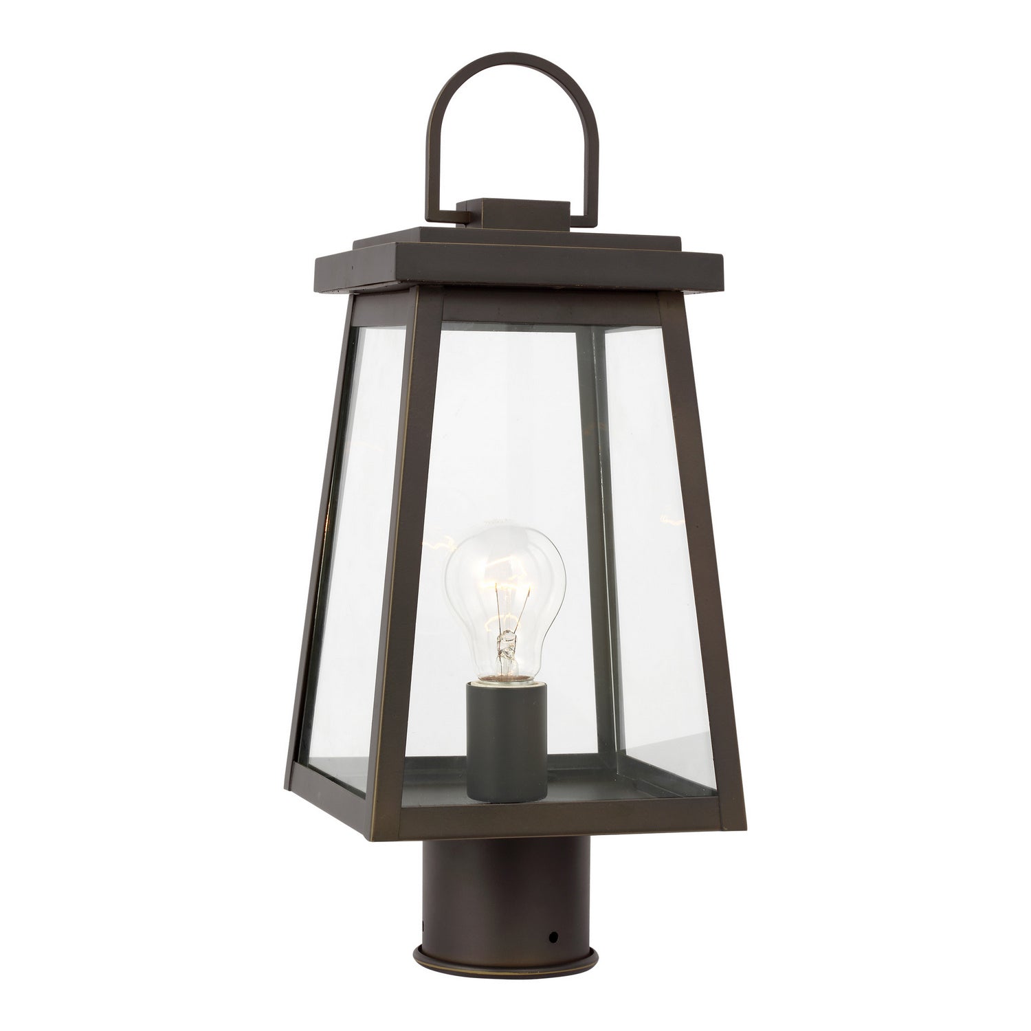 Visual Comfort Studio Canada - 8248401-71 - One Light Outdoor Post Lantern - Founders - Antique Bronze