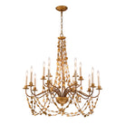Lucas + McKearn - CH1158-15 - 15 Light Chandelier - Mosaic - Gold Leaf