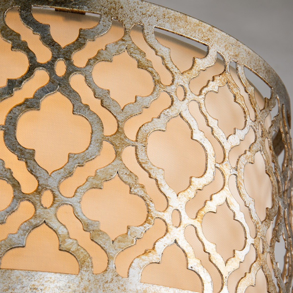 Lucas + McKearn - GN/ARABELLA/FS - Deux Lumières Plafonnier - Arabella - Argent antique