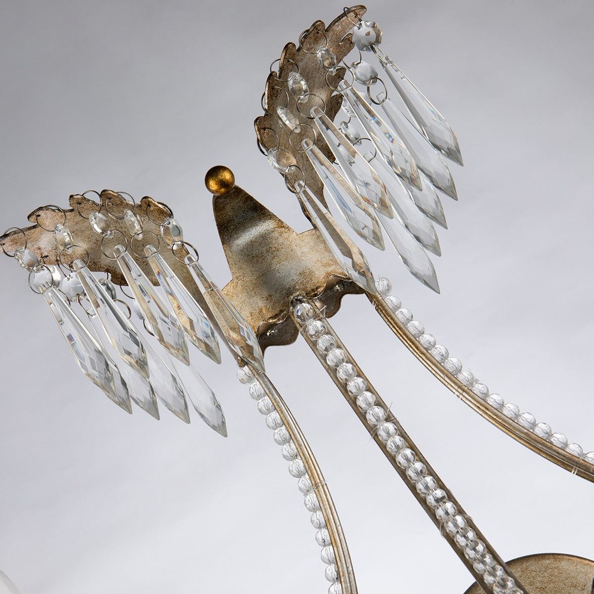 Lucas + McKearn - SC1035-2 - Two Light Wall Sconce - Lemuria - Distressed Silver And Gold