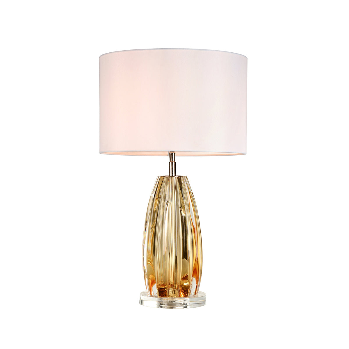 Lucas + McKearn - TLG3119 - One Light Table Lamp - Cognac - Clear Amber Glass
