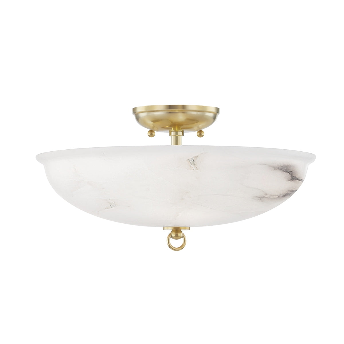 Hudson Valley Canada - MDS810-AGB - LED Semi Flush Mount - Somerset - Aged Brass
