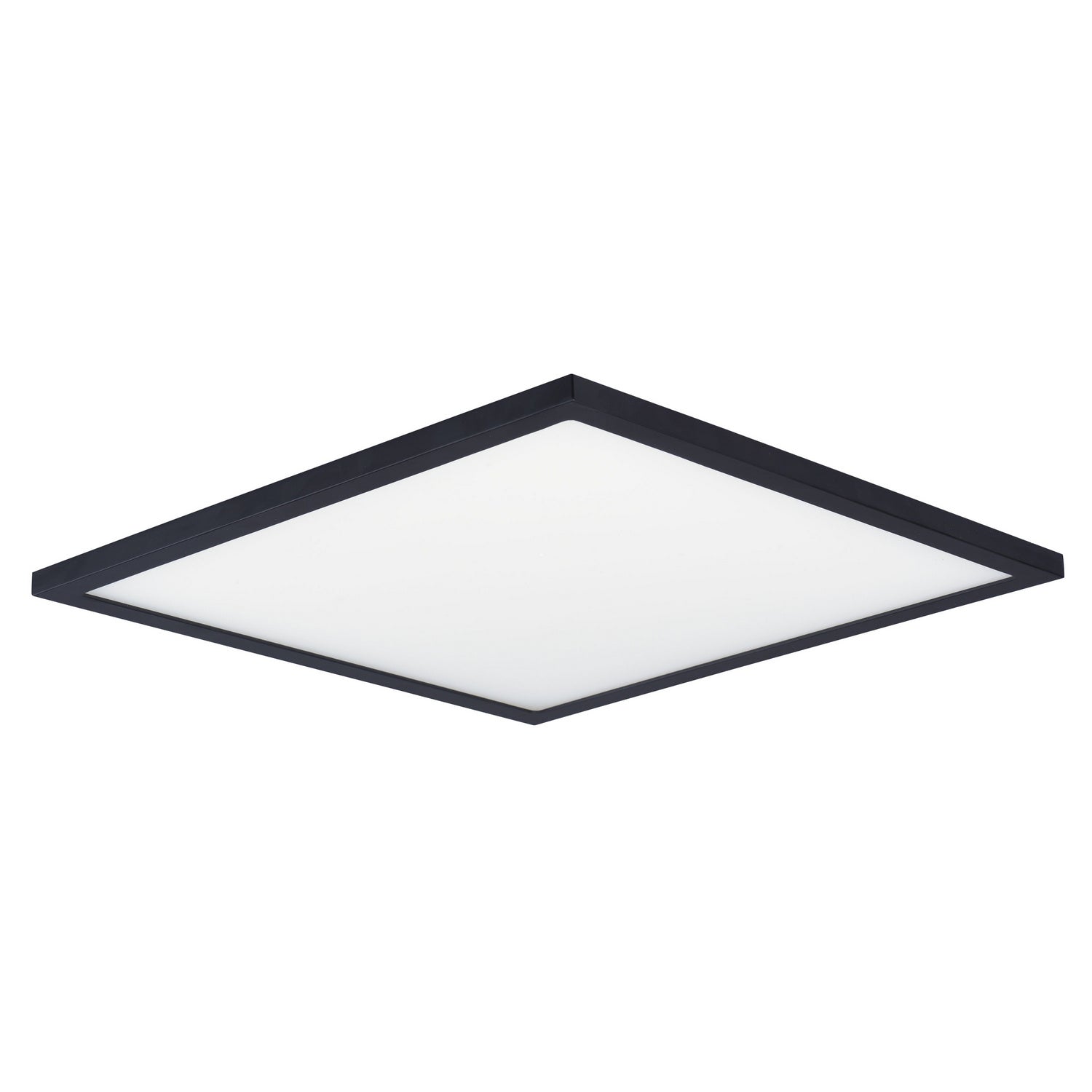 Maxim Lighting 58738WTBK Wafer Square LED Flush Mount in Black