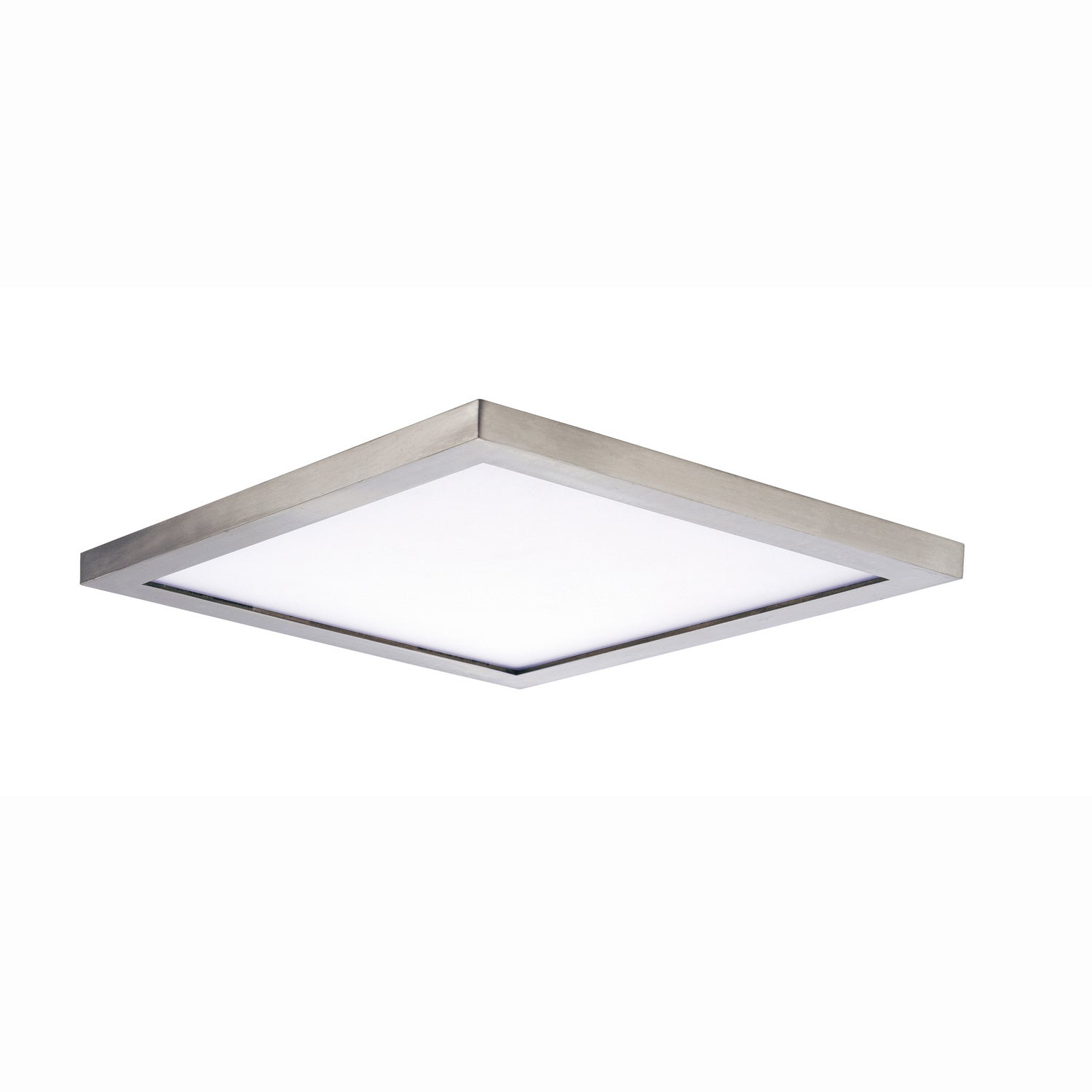 Maxim Lighting 58738WTSN Wafer Square LED Flush Mount in Satin Nickel