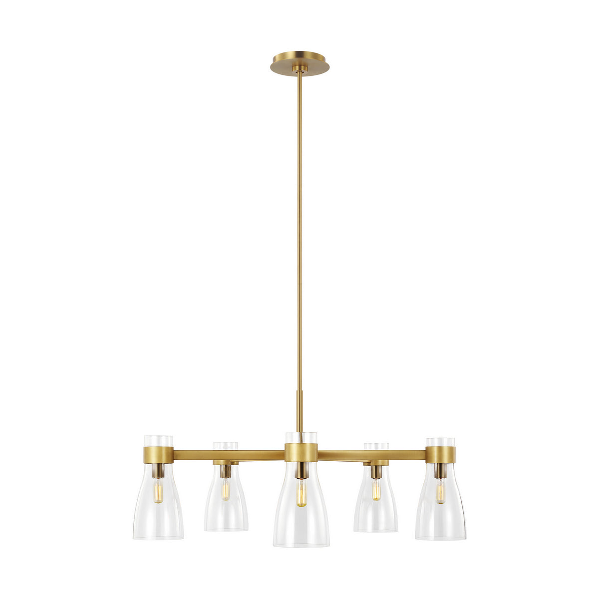 Visual Comfort Studio Canada - AEC1005BBS - Five Light Chandelier - Moritz - Burnished Brass
