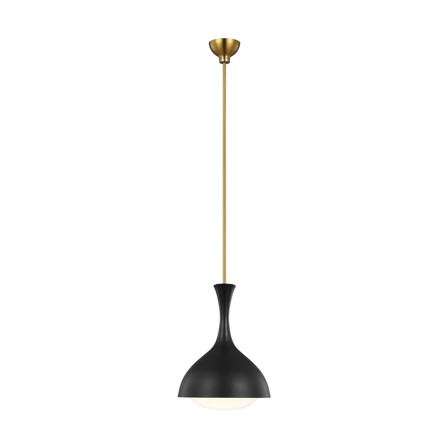 Visual Comfort Studio Canada - AEP1011BBSMBK - One Light Pendant - Lucerne - Midnight Black and Burnished Brass