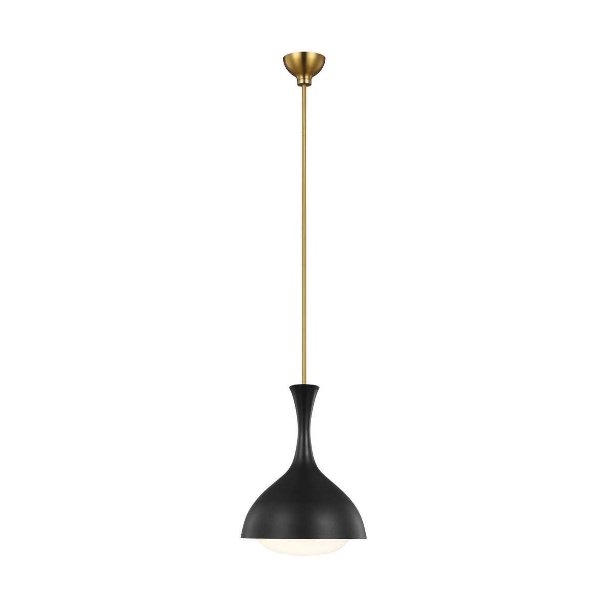 Visual Comfort Studio Canada - AEP1011BBSMBK - One Light Pendant - Lucerne - Midnight Black and Burnished Brass
