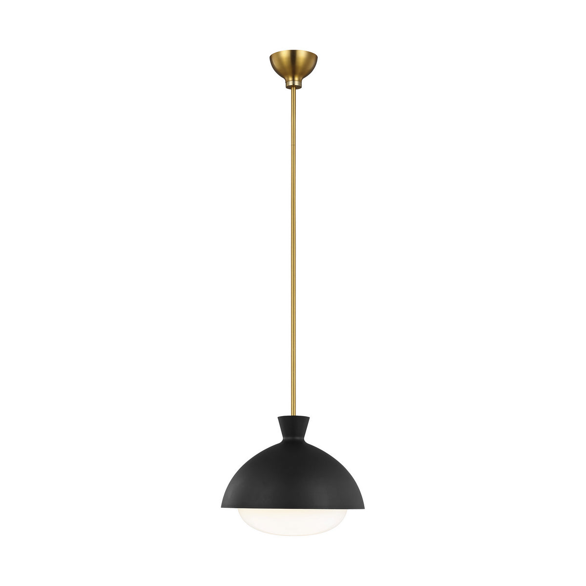 Visual Comfort Studio Canada - AEP1031BBSMBK - One Light Pendant - Lucerne - Midnight Black and Burnished Brass