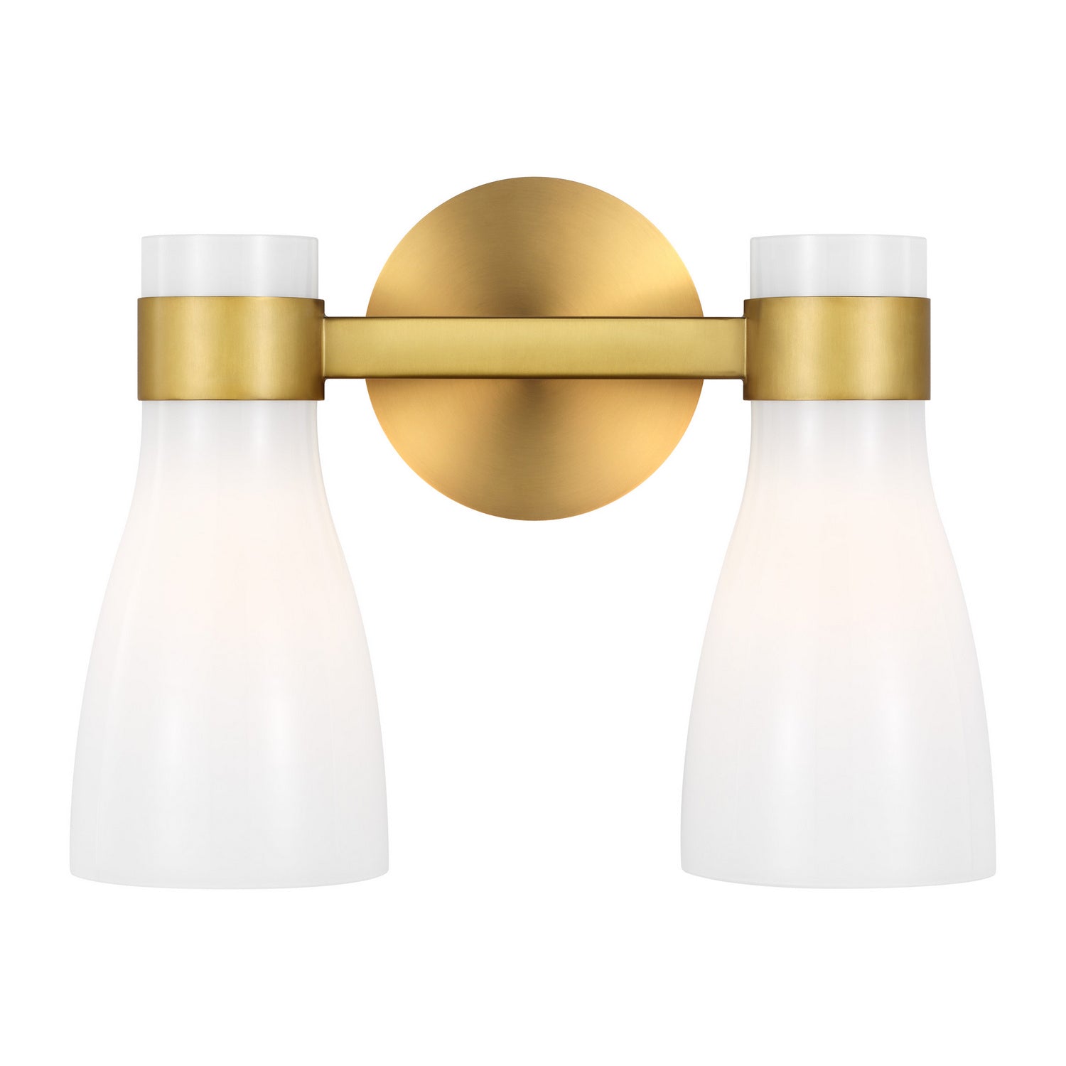 Visual Comfort Studio Canada - AEV1002BBSMG - Two Light Vanity - Moritz - Burnished Brass with Milk White Glass